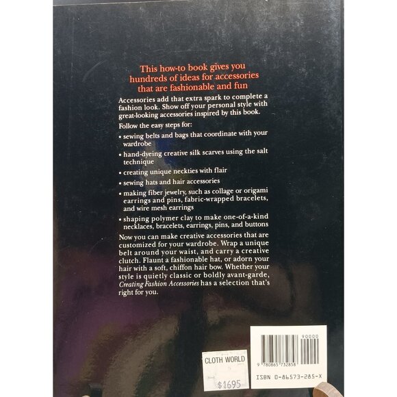 Singer Sewing Reference Library: Creating Fashion Accessories Hardcover Book - Picture 2 of 2